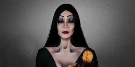 Jak na make-up Morticie Addams