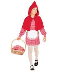 Dívčí karnevalový kostým červená Karkulka