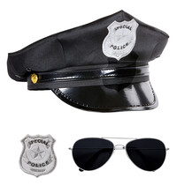 Sada policista (čepice, brýle, odznak)