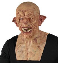 Celohlavová maska zombie s nákrčníkem
