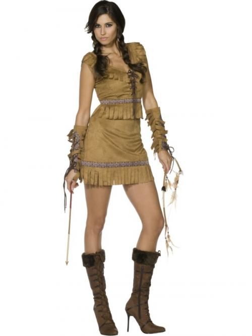Dámský indiánský kostým Pocahontas deluxe - Velikost S 36-38