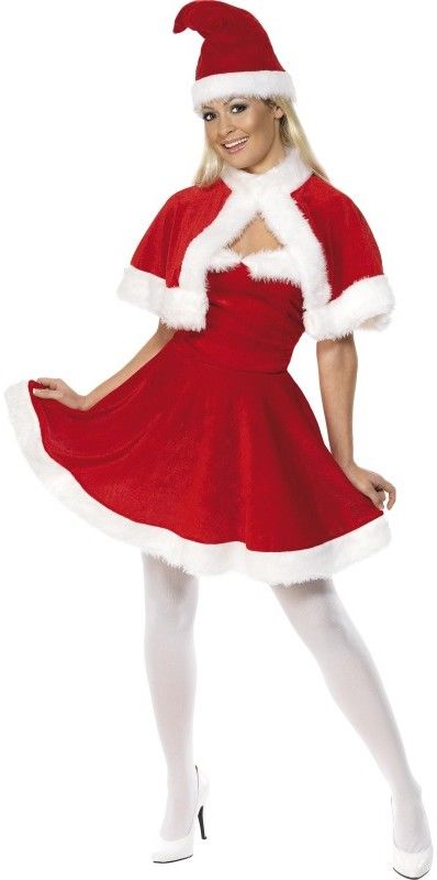 Dámský kostým Santa s pláštěm - Velikost M 40-42