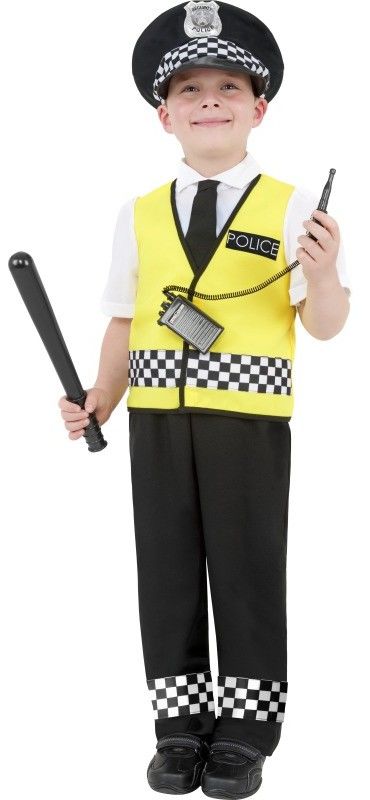 Dětský kostým Policista, žlutý - Pro věk (roků) 4-6