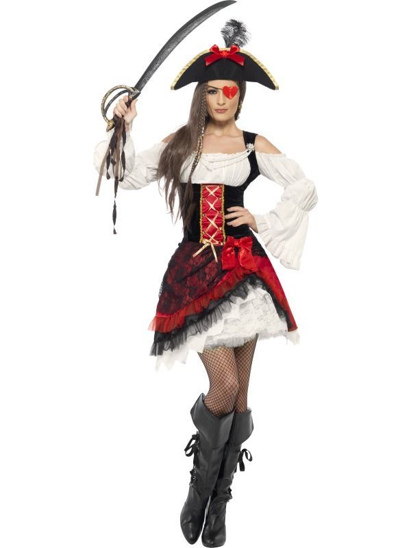 Dámský kostým Okouzlující pirátská dívka - Velikost M 40-42