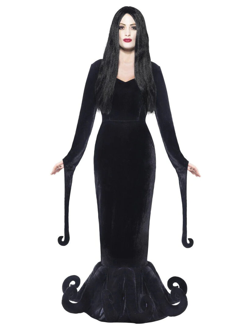 Dámský kostým Morticia Addams - Velikost M 40-42