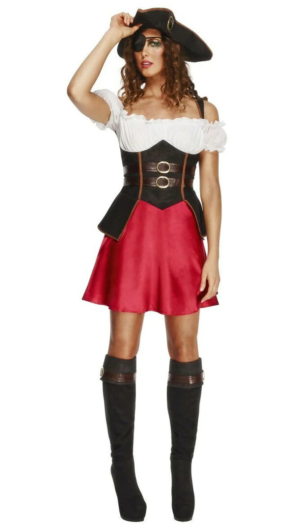 Dámský kostým pirátské děvče - Velikost M 40-42