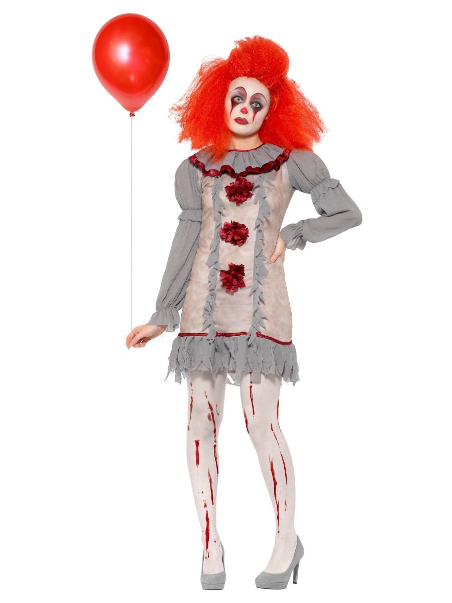 Dámský kostým hororový klaun Pennywise - Velikost S