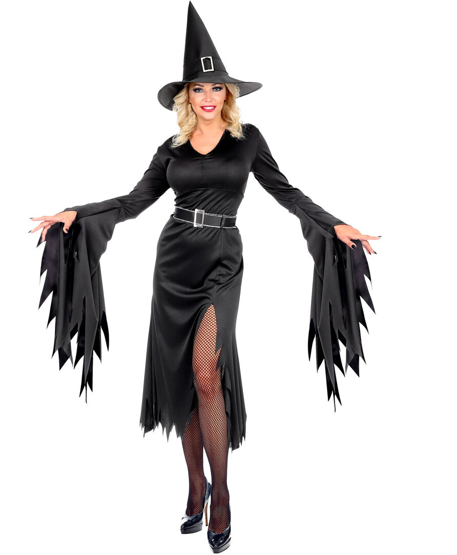 Dámský kostým čarodějnice (černý) - Velikost XL