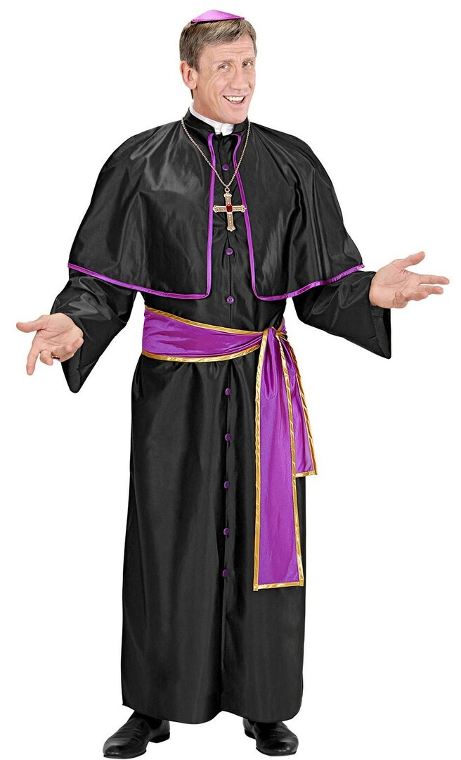 Pánský kostým kardinál, fialový - S