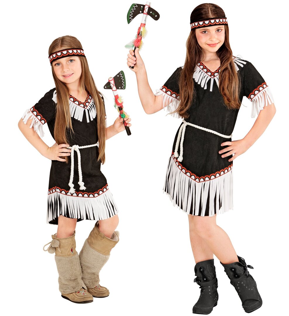 Dívčí kostým indiánská dívka z kmene apačů - Pro věk 8-10 let